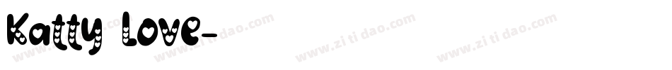 Katty Love字体转换